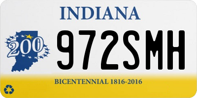 IN license plate 972SMH