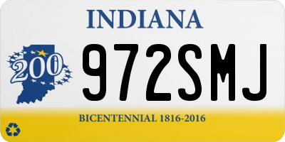 IN license plate 972SMJ