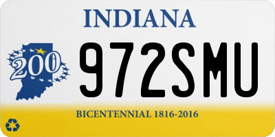 IN license plate 972SMU