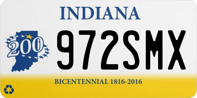 IN license plate 972SMX