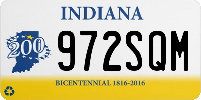IN license plate 972SQM