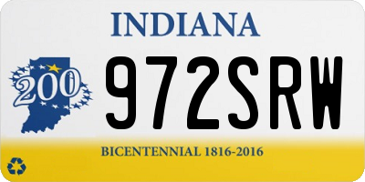 IN license plate 972SRW