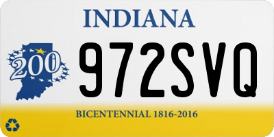 IN license plate 972SVQ