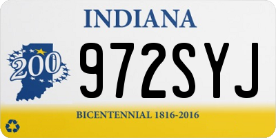 IN license plate 972SYJ