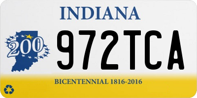 IN license plate 972TCA