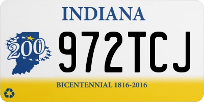 IN license plate 972TCJ