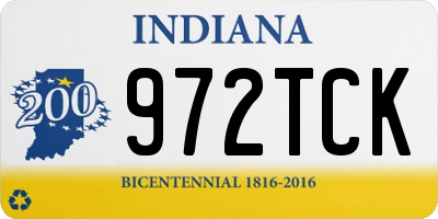 IN license plate 972TCK