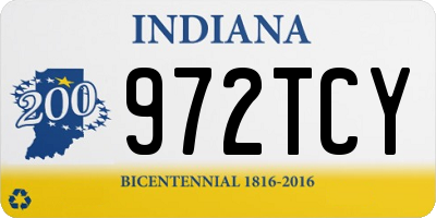 IN license plate 972TCY