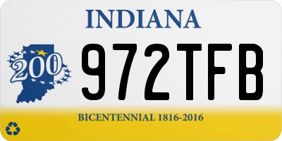 IN license plate 972TFB
