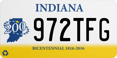IN license plate 972TFG