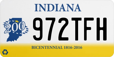 IN license plate 972TFH