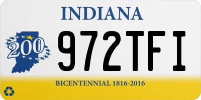 IN license plate 972TFI