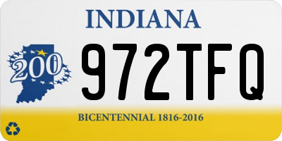 IN license plate 972TFQ