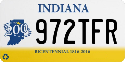 IN license plate 972TFR