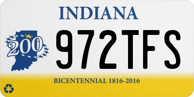 IN license plate 972TFS