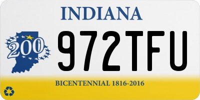 IN license plate 972TFU