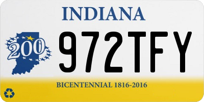 IN license plate 972TFY