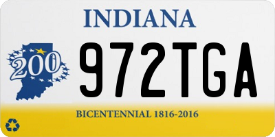 IN license plate 972TGA