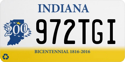 IN license plate 972TGI