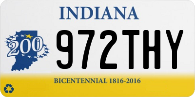 IN license plate 972THY