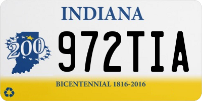 IN license plate 972TIA