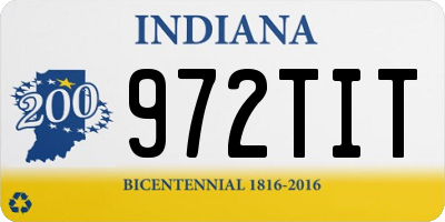 IN license plate 972TIT