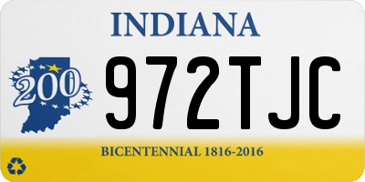 IN license plate 972TJC