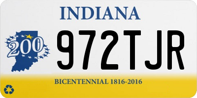 IN license plate 972TJR