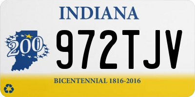IN license plate 972TJV