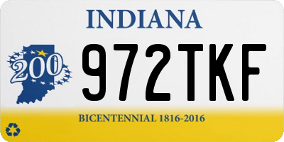 IN license plate 972TKF
