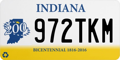 IN license plate 972TKM