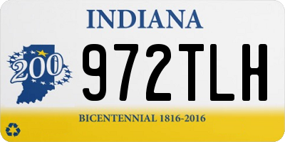 IN license plate 972TLH