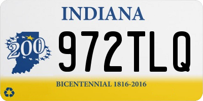 IN license plate 972TLQ
