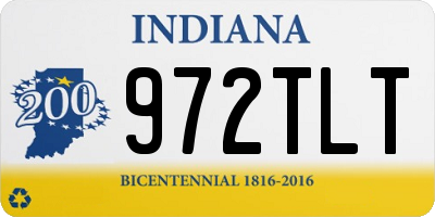 IN license plate 972TLT