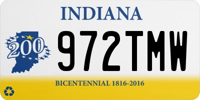 IN license plate 972TMW