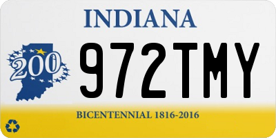 IN license plate 972TMY
