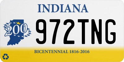 IN license plate 972TNG