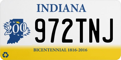 IN license plate 972TNJ