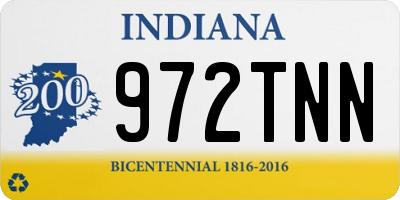 IN license plate 972TNN