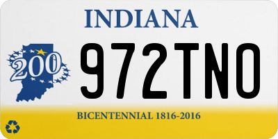 IN license plate 972TNO
