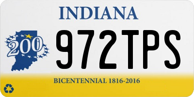 IN license plate 972TPS