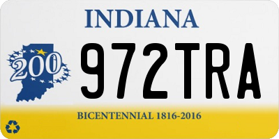 IN license plate 972TRA