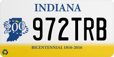 IN license plate 972TRB