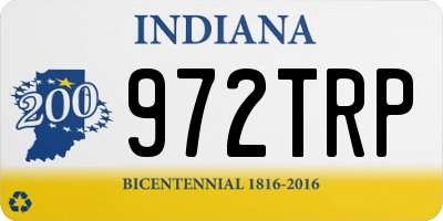 IN license plate 972TRP