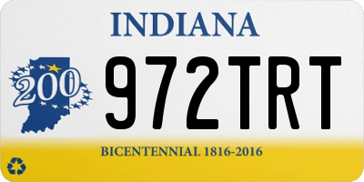 IN license plate 972TRT