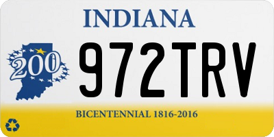IN license plate 972TRV