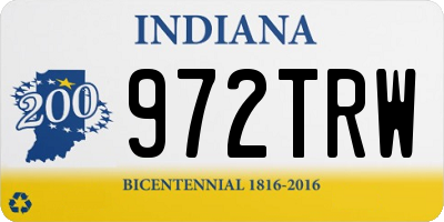 IN license plate 972TRW