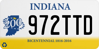 IN license plate 972TTD