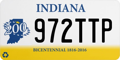 IN license plate 972TTP