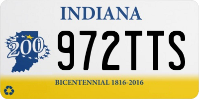 IN license plate 972TTS